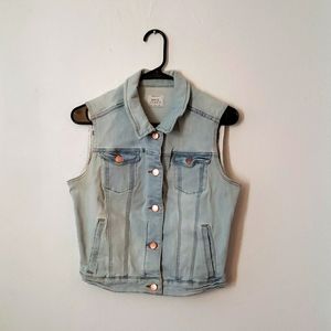Mango | Vintage-Inspired Light Denim Vest | Women's S